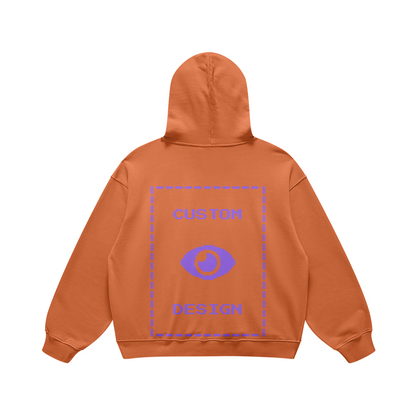 Pixelweaver Collection | PW Custom 440GSM Super Heavyweight Oversized Retro Hoodie Back | DEJA