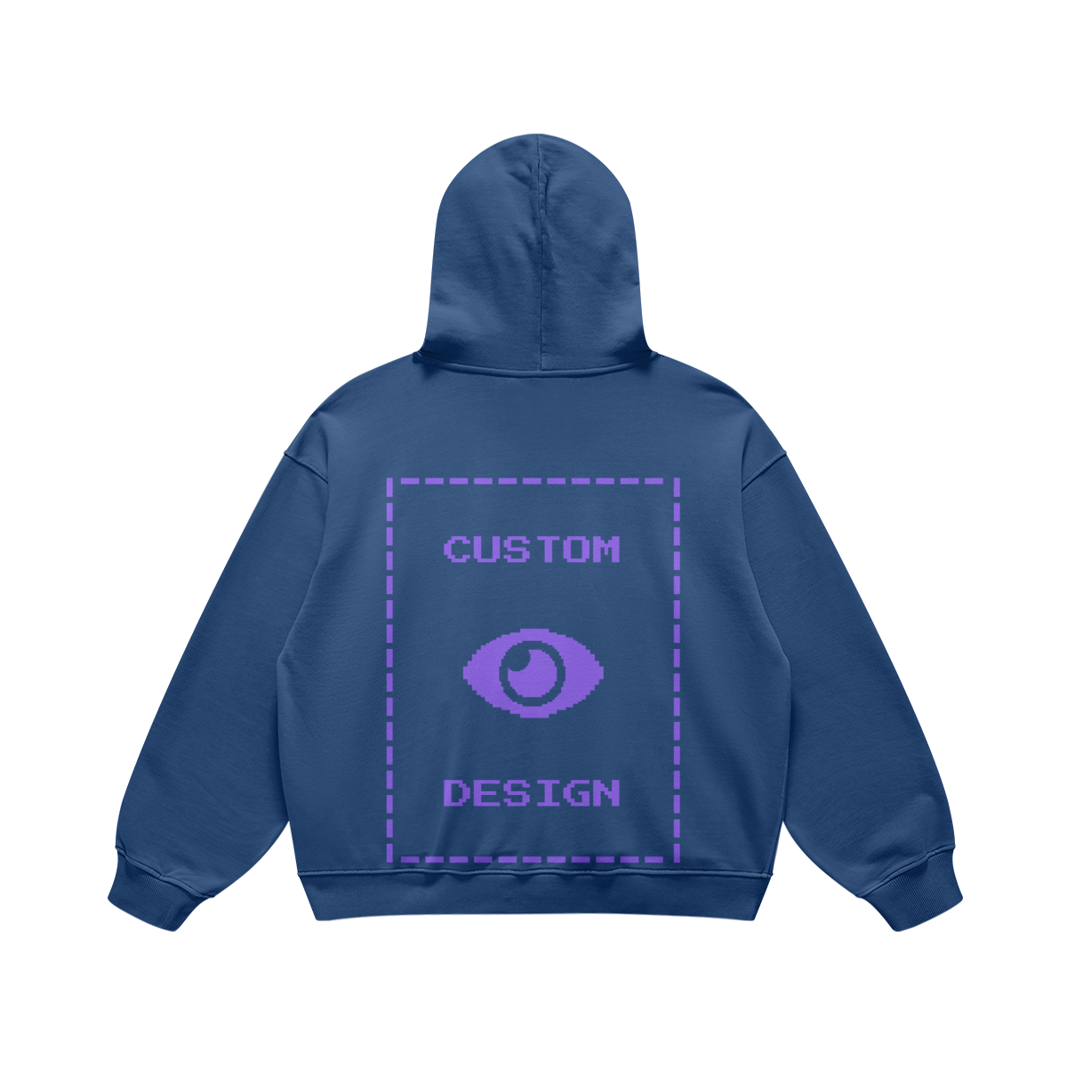 Pixelweaver Collection | PW Custom 440GSM Super Heavyweight Oversized Retro Hoodie Back | DEJA
