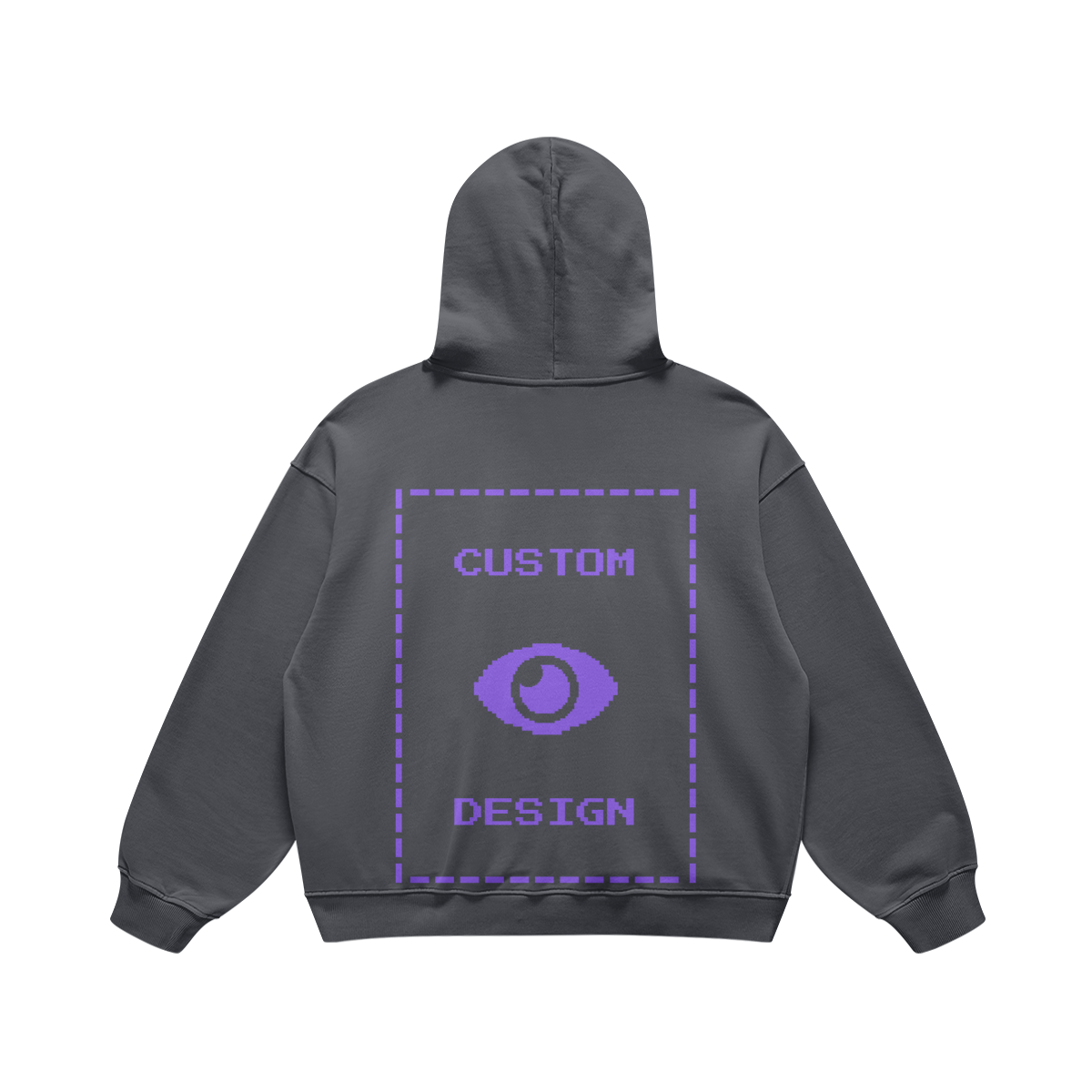 Pixelweaver Collection | PW Custom 440GSM Super Heavyweight Oversized Retro Hoodie Back | DEJA