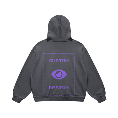 Pixelweaver Collection | PW Custom 440GSM Super Heavyweight Oversized Retro Hoodie Back | DEJA