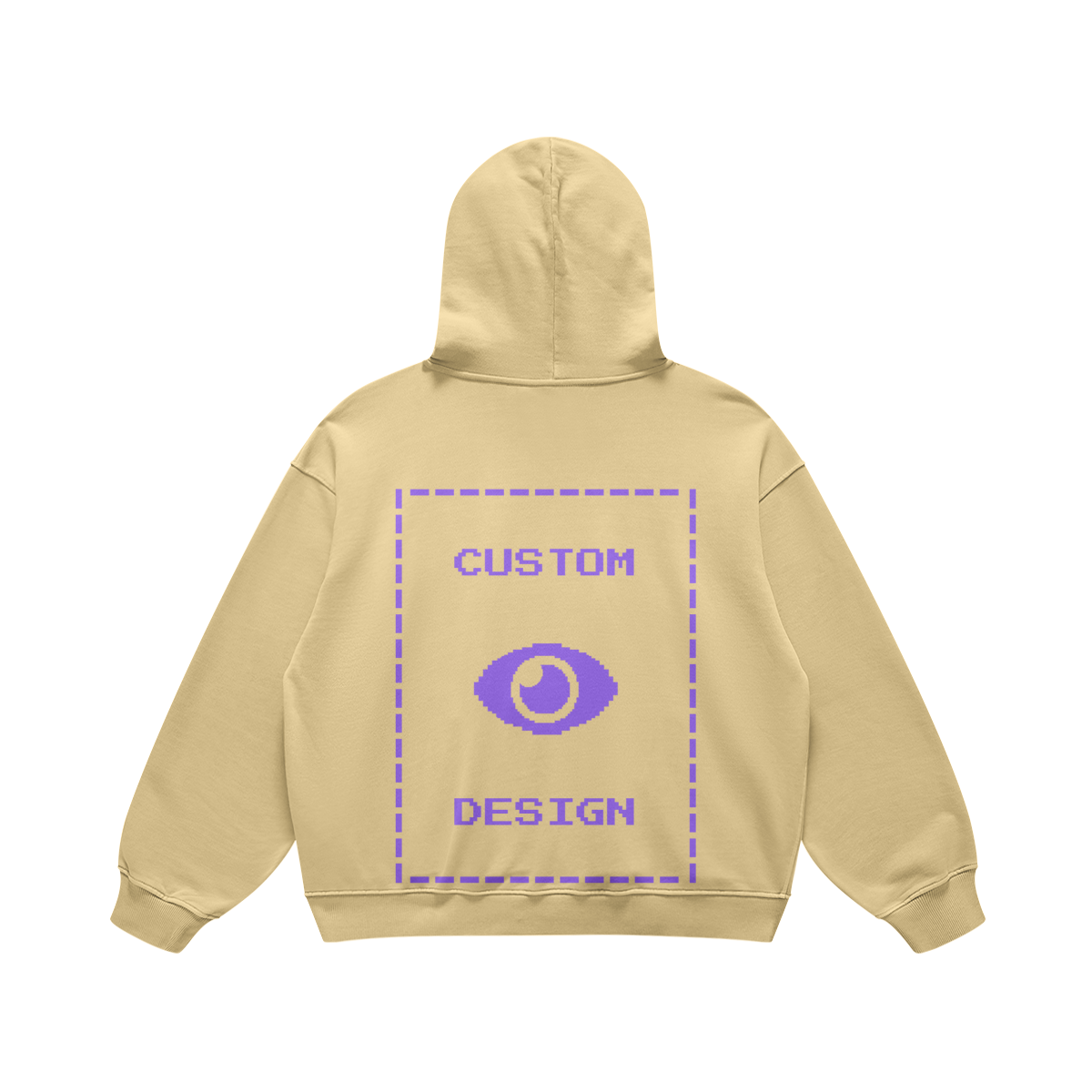 Pixelweaver Collection | PW Custom 440GSM Super Heavyweight Oversized Retro Hoodie Back | DEJA