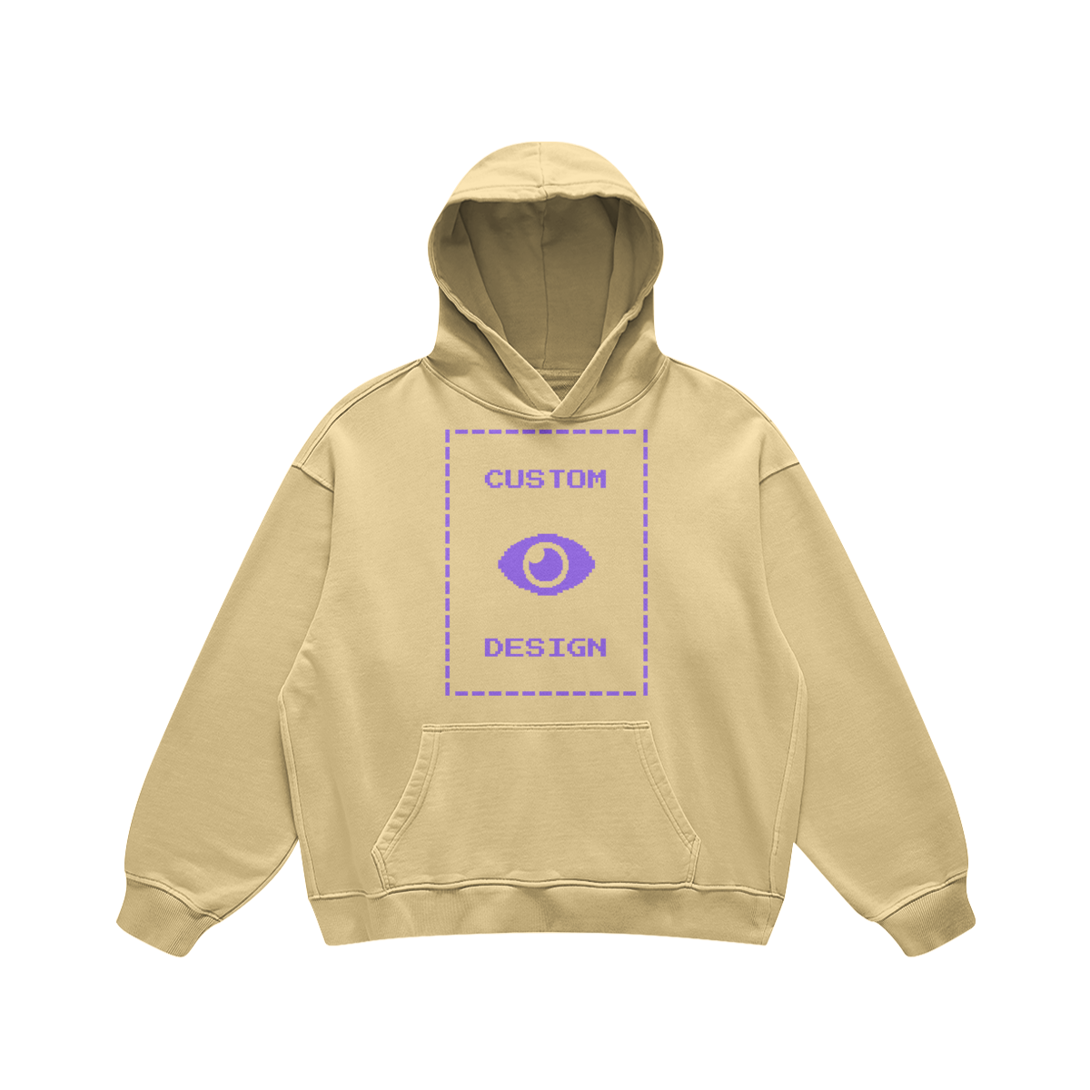 Pixelweaver Collection | PW Custom 440GSM Super Heavyweight Oversized Retro Hoodie Front & Back | DEJA