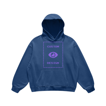Pixelweaver Collection | PW Custom 440GSM Super Heavyweight Oversized Retro Hoodie Front & Back | DEJA