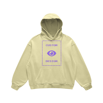 Pixelweaver Collection | PW Custom 440GSM Super Heavyweight Oversized Retro Hoodie Front & Back | DEJA