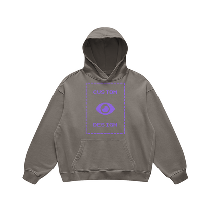 Pixelweaver Collection | PW Custom 440GSM Super Heavyweight Oversized Retro Hoodie Front & Back | DEJA
