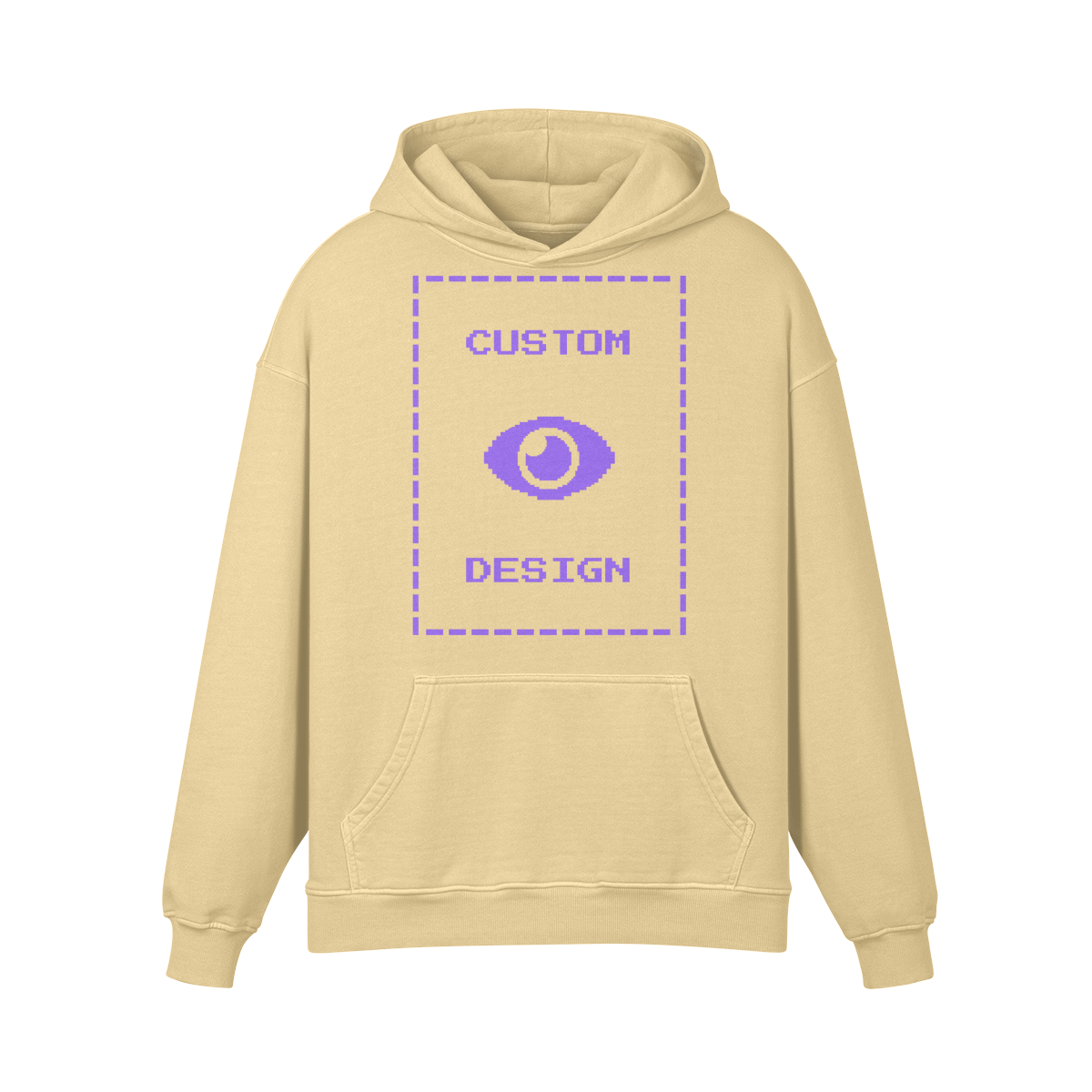 Pixelweaver Collection | PW Custom 440GSM Super Heavyweight Oversized Retro Hoodie Front & Back | DEJA