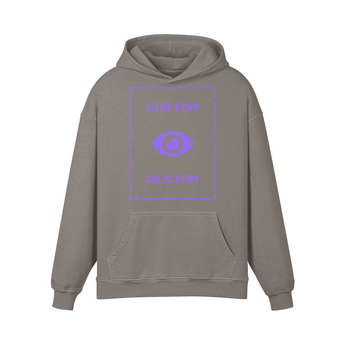Pixelweaver Collection | PW Custom 440GSM Super Heavyweight Oversized Retro Hoodie Front & Back | DEJA