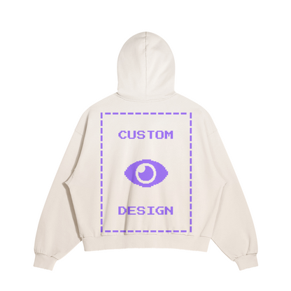 Pixelweaver Collection | PW Custom 380GSM Sun Faded Distressed Hoodie Back | DEJA